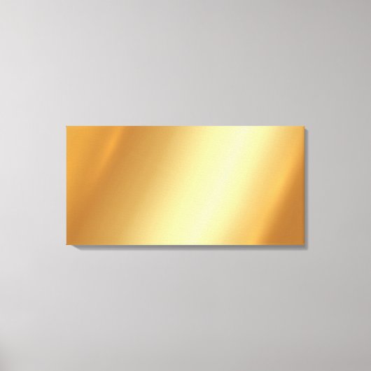 Custom Upload Your Own Photo on Gold Background Canvas Afdruk (Voorkant)