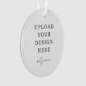 Custom Upload Your Photo Acrylic Ornament (voorkant)