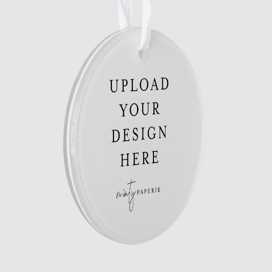 Custom Upload Your Photo Acrylic Ornament (voorkant)