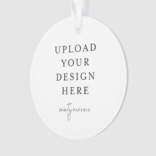 Custom Upload Your Photo Acrylic Ornament (voorkant)