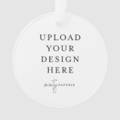 Custom Upload Your Photo Acrylic Ornament (voorkant)
