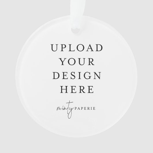 Custom Upload Your Photo Acrylic Ornament (voorkant)