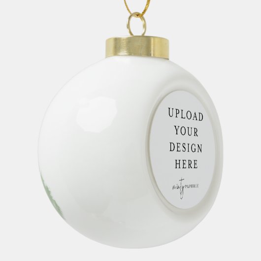 Custom Upload Your Photo Keramische Bal Ornament (Links)