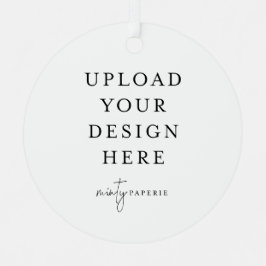 Custom Upload your Photo Metalen Ornament