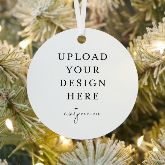 Custom Upload your Photo Metalen Ornament (Insitu)