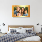 Custom Upload Your Photo to Blank Gold Background Canvas Afdruk (Insitu (Slaapkamer))