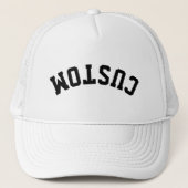 Custom Upside Down Trend University College Letter Trucker Pet (Voorkant)