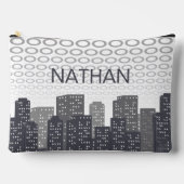 Custom Urban Cityscape Shades of Grey Personalised Etui (Voorkant)
