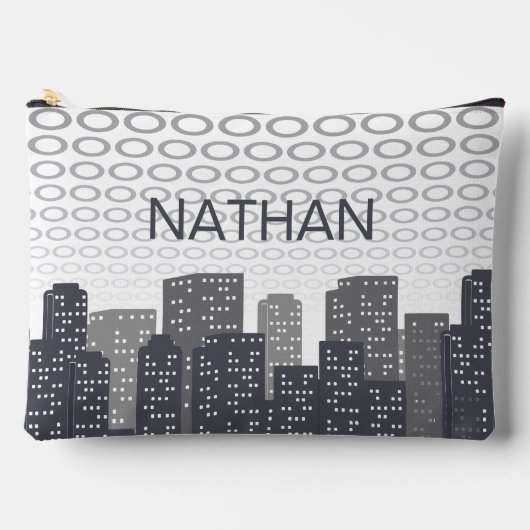 Custom Urban Cityscape Shades of Grey Personalised Etui (Voorkant)