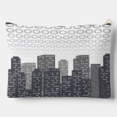 Custom Urban Cityscape Shades of Grey Personalised Etui (Achterkant)
