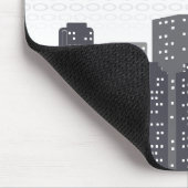 Custom Urban Cityscape Shades of Grey Personalised Muismat (Hoek)