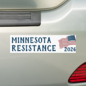 Custom USA Flag Resistance  Bumpersticker (Op auto)