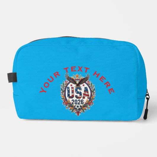 Custom USA National Soccer Team Bald Eagle Logo Toilettasje (Voorkant)