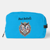 Custom USA National Soccer Team Bald Eagle Logo Toilettasje (Achterkant)