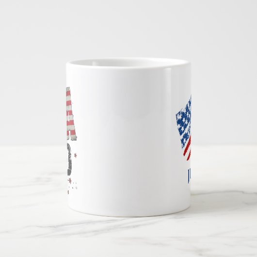 Custom USA Pap Grote Koffiekop (Voorkant)