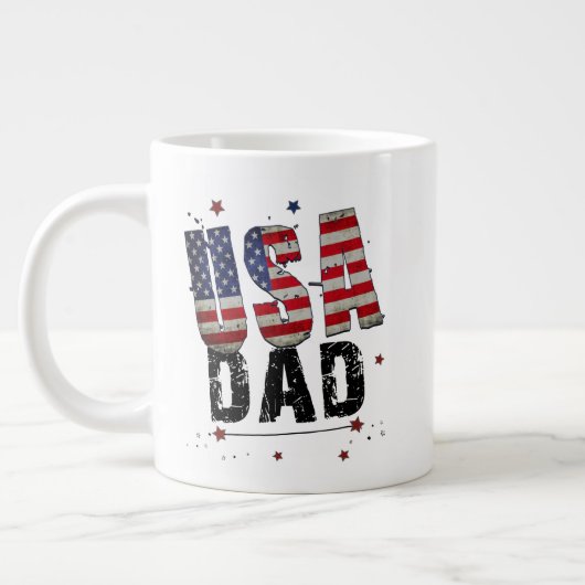 Custom USA Pap Grote Koffiekop (Links)