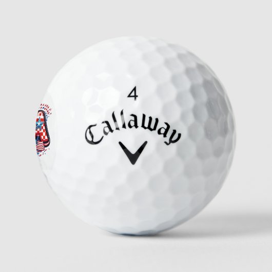 Custom USA Print - Gepersonaliseerde Feministische Golfballen (Logo)