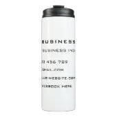 Custom Uw Bedrijf Info Business Thermische Tumbler Thermosbeker (Voorkant)