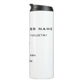 Custom Uw Bedrijf Info Business Thermische Tumbler Thermosbeker (Geroteerd rechts)