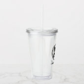 Custom Uw bedrijf Logo | Elegant Acryl Drinkbeker (Rechts)