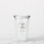 Custom Uw bedrijf Logo | Elegant Acryl Drinkbeker (Achterkant)