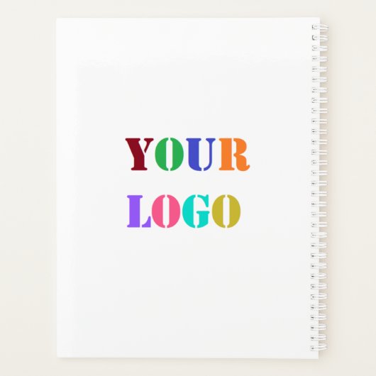 Custom Uw Bedrijf Logo en Tekst Business Planner (Achterkant)