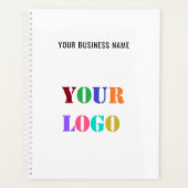 Custom Uw Bedrijf Logo en Tekst Business Planner (Voorkant)