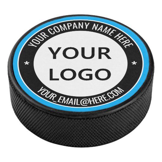 Custom Uw Bedrijf Logo en Tekst Hockey Puck (3/4)