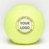 Custom Uw Bedrijf Logo en Tekst Tennisballen (Voorkant)