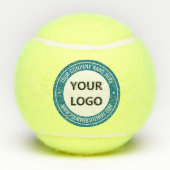 Custom Uw Bedrijf Logo en Tekst Tennisballen (Achterkant)