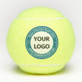 Custom Uw Bedrijf Logo en Tekst Tennisballen (Voorkant)