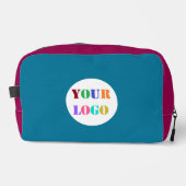 Custom Uw Bedrijf Logo Kies Kleuren Toilettasje (Voorkant)