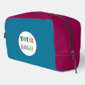 Custom Uw Bedrijf Logo Kies Kleuren Toilettasje (Rechterhoek)