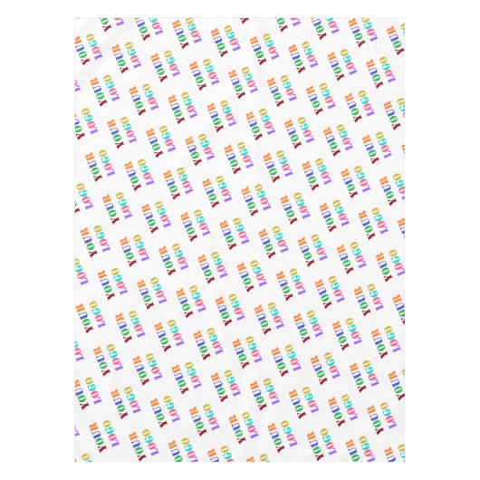 Custom Uw Bedrijf Logo Tafelkleed Kies Kleur (Voorkant)