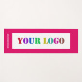 Custom Uw Bedrijf Logo Tekst en Kleuren Yoga Mat (Voorkant (horizontaal))