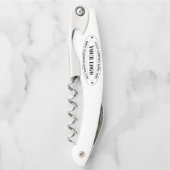 Custom Uw Bedrijf Logo Tekst Ober's Kurkentrekker (Voorkant)