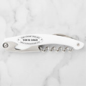 Custom Uw Bedrijf Logo Tekst Ober's Kurkentrekker (Voorkant)