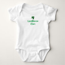 Custom Uw Clan Shamrock Baby/Peuter Bodysuit