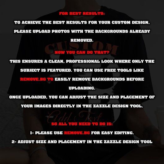 CUSTOM UW eigen Bootleg T-shirt