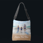 Custom Uw Foto Crossbody Tas met Tekst<br><div class="desc">Aangepaste foto en tekst Crossbody Bag - Unique Your Own Design gepersonaliseerde familie / vrienden of persoonlijke crossbody of Canvas tassen cadeau - Voeg uw foto / tekst / meer - Formaat wijzigen en verplaatsen of verwijderen en toevoegen van onderdelen / afbeelding met aanpassingstool! Kies lettertype / grootte / kleur!...</div>