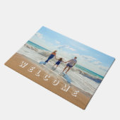 Custom Uw Foto Deurmat Welkom met Tekst (Schuin)