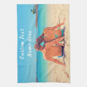 Custom Uw Foto Keukenhanddoek met Tekst (Verticaal)