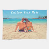 Custom Uw Foto Keukenhanddoek met Tekst (Horizontaal)