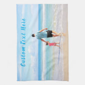 Custom Uw Foto Keukenhanddoek met Tekst (Verticaal)
