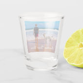 Custom Uw Foto Shot Glas Gift met Tekst (Achterkant)