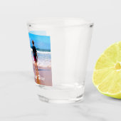 Custom Uw Foto Shot Glas Gift met Tekst (Rechts)