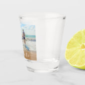 Custom Uw Foto Shot Glas Gift met Tekst (Rechts)
