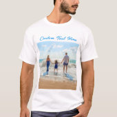 Custom Uw Foto T-Shirt Gift met Tekst Naam (Voorkant)