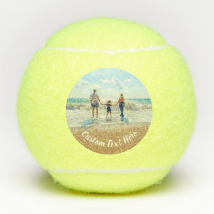 Custom Uw Foto Tennisballen Gift met Tekst