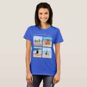 Custom Uw Fotocollage T-shirt met Tekstnaam (Voorkant volledig)